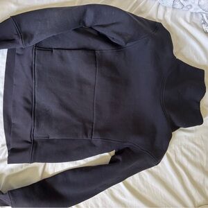 Lululemon Black Turtleneck Sweater with Structural Detail